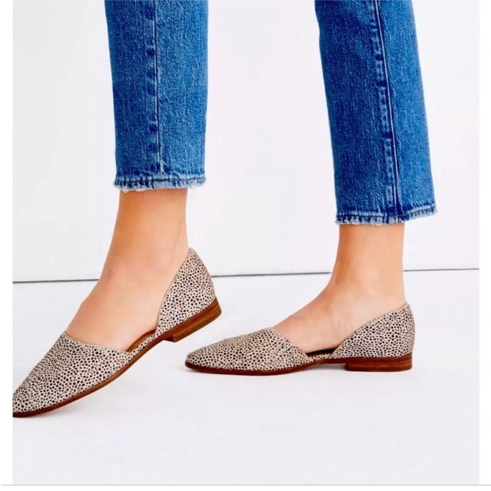 Madewell The Marisa d’Orsay Flat in Spotted Calf Hair - Picture 1 of 11